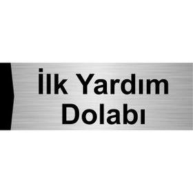 Özarslan Dizayn İlk Yardım Dolabı 5x20 cm Gümüş Renk Metal Yönlendirme Levhası