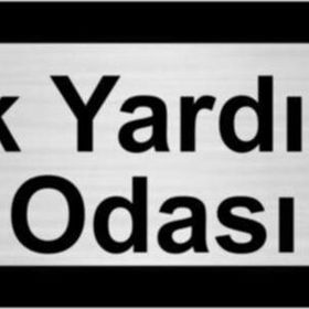 Özarslan Dizayn İlk Yardım Odası 5x20 cm Gümüş Renk Metal Yönlendirme Levhası