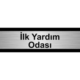Özarslan Dizayn İlk Yardım Odası 5x20 cm Gümüş Renk Metal Yönlendirme Levhası