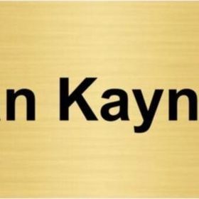 Özarslan Dizayn İnsan Kaynakları 5x20 cm Altın Renk Metal Yönlendirme Levhası