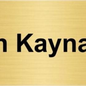 Özarslan Dizayn İnsan Kaynakları 5x20 cm Altın Renk Metal Yönlendirme Levhası