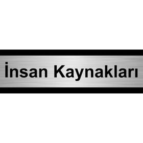 Özarslan Dizayn İnsan Kaynakları 5x20 cm Gümüş Renk Metal Yönlendirme Levhası