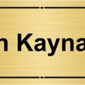 Özarslan Dizayn İnsan Kaynakları 7x20 cm Altın Renk Metal Yönlendirme Levhası