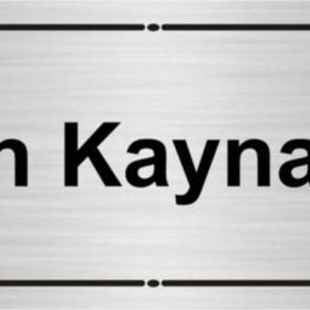 Özarslan Dizayn İnsan Kaynakları 7x20 cm Gümüş Renk Metal Yönlendirme Levhası