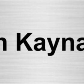 Özarslan Dizayn İnsan Kaynakları 7x20 cm Gümüş Renk Metal Yönlendirme Levhası