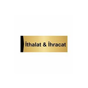 Özarslan Dizayn İthalat ve ihracat 10x20 cm Altın Renk Metal Yönlendirme Levhası