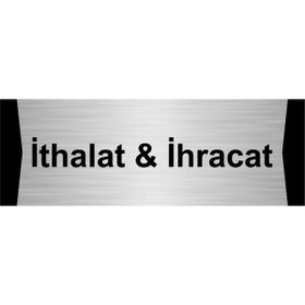 Özarslan Dizayn İthalat ve ihracat 10x20 cm Gümüş Renk Metal Yönlendirme Levhası