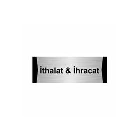 Özarslan Dizayn İthalat ve ihracat 10x20 cm Gümüş Renk Metal Yönlendirme Levhası