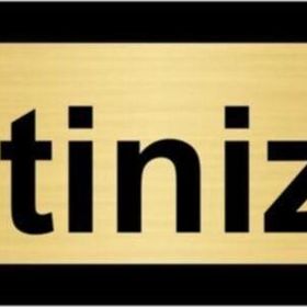 Özarslan Dizayn İtiniz 10x20 cm Altın Renk Metal Yönlendirme Levhası