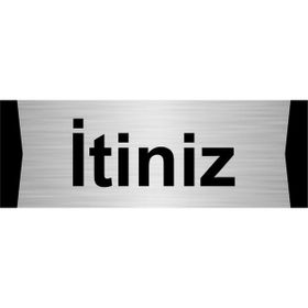 Özarslan Dizayn İtiniz 7x20 cm Gümüş Renk Metal Yönlendirme Levhası