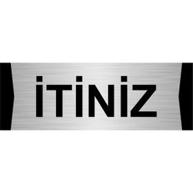 Özarslan Dizayn İtiniz 7x20 cm Gümüş Renk Metal Yönlendirme Levhası