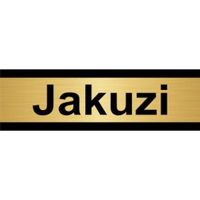 Özarslan Dizayn Jakuzi 5x20 cm Altın Renk Metal Yönlendirme Levhası
