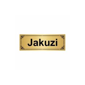 Özarslan Dizayn Jakuzi 7x20 cm Altın Renk Metal Yönlendirme Levhası