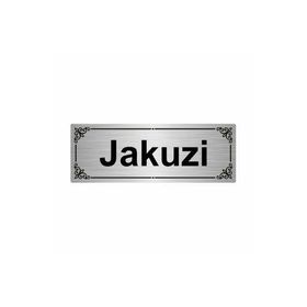 Özarslan Dizayn Jakuzi 7x20 cm Gümüş Renk Metal Yönlendirme Levhası