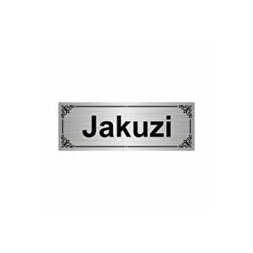 Özarslan Dizayn Jakuzi 7x20 cm Gümüş Renk Metal Yönlendirme Levhası