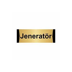 Özarslan Dizayn Jeneratör 10x20 cm Altın Renk Metal Yönlendirme Levhası