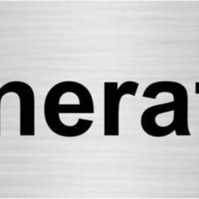 Özarslan Dizayn Jeneratör 10x20 cm Gümüş Renk Metal Yönlendirme Levhası