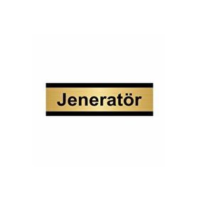 Özarslan Dizayn Jeneratör 5x20 cm Altın Renk Metal Yönlendirme Levhası