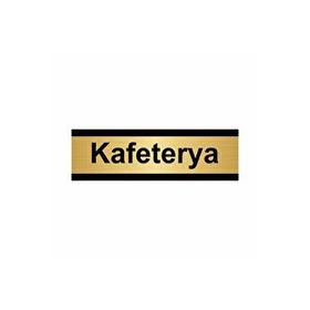 Özarslan Dizayn Kafeterya 5x20 cm Altın Renk Metal Yönlendirme Levhası