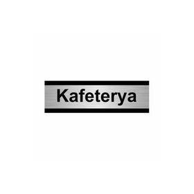 Özarslan Dizayn Kafeterya 5x20 cm Gümüş Renk Metal Yönlendirme Levhası