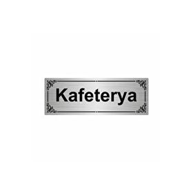 Özarslan Dizayn Kafeterya 7x20 cm Gümüş Renk Metal Yönlendirme Levhası