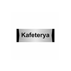 Özarslan Dizayn Kafeterya 7x20 cm Gümüş Renk Metal Yönlendirme Levhası