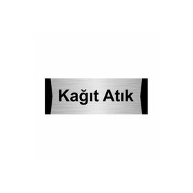 Özarslan Dizayn Kağıt Atık 10x20 cm Gümüş Renk Metal Yönlendirme Levhası