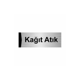Özarslan Dizayn Kağıt Atık 5x20 cm Gümüş Renk Metal Yönlendirme Levhası