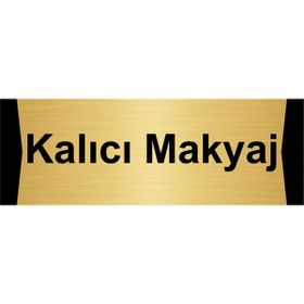 Özarslan Dizayn Kalıcı Makyaj 5x20 cm Altın Renk Metal Yönlendirme Levhası