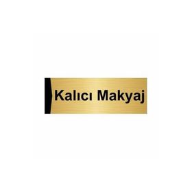 Özarslan Dizayn Kalıcı Makyaj 7x20 cm Altın Renk Metal Yönlendirme Levhası