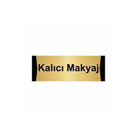 Özarslan Dizayn Kalıcı Makyaj 7x20 cm Altın Renk Metal Yönlendirme Levhası