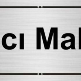 Özarslan Dizayn Kalıcı Makyaj 7x20 cm Gümüş Renk Metal Yönlendirme Levhası