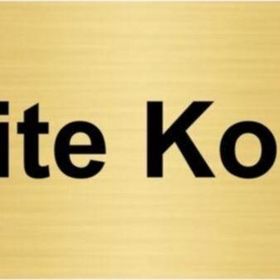 Özarslan Dizayn Kalite Kontrol 10x20 cm Altın Renk Metal Yönlendirme Levhası