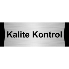 Özarslan Dizayn Kalite Kontrol 10x20 cm Gümüş Renk Metal Yönlendirme Levhası