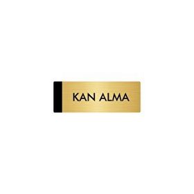 Özarslan Dizayn Kan Alma 5x20 cm Altın Renk Metal Yönlendirme Levhası