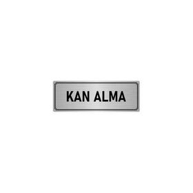 Özarslan Dizayn Kan Alma 5x20 cm Gümüş Renk Metal Yönlendirme Levhası