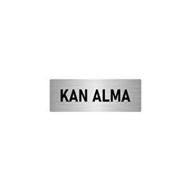 Özarslan Dizayn Kan Alma 5x20 cm Gümüş Renk Metal Yönlendirme Levhası