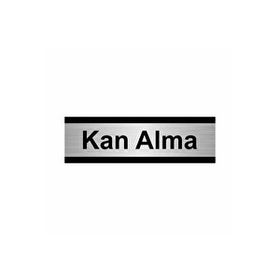 Özarslan Dizayn Kan Alma 7x20 cm Gümüş Renk Metal Yönlendirme Levhası