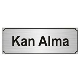 Özarslan Dizayn Kan Alma 7x20 cm Gümüş Renk Metal Yönlendirme Levhası