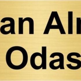 Özarslan Dizayn Kan Alma Odası 10x20 cm Altın Renk Metal Yönlendirme Levhası