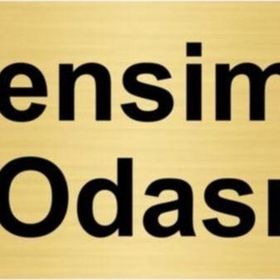 Özarslan Dizayn Kan Alma Odası 10x20 cm Altın Renk Metal Yönlendirme Levhası