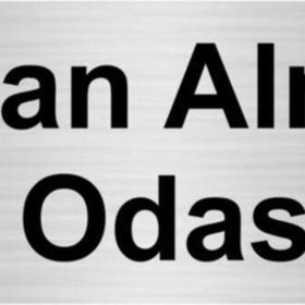 Özarslan Dizayn Kan Alma Odası 10x20 cm Gümüş Renk Metal Yönlendirme Levhası