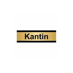 Özarslan Dizayn Kantin 10x20 cm Altın Renk Metal Yönlendirme Levhası