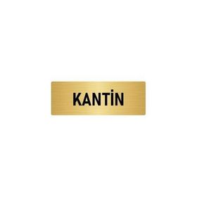 Özarslan Dizayn Kantin 5x20 cm Altın Renk Metal Yönlendirme Levhası