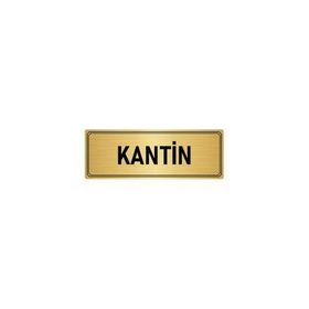 Özarslan Dizayn Kantin 5x20 cm Altın Renk Metal Yönlendirme Levhası