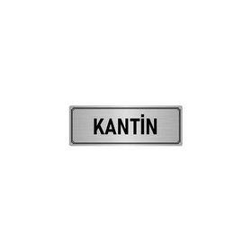 Özarslan Dizayn Kantin 5x20 cm Gümüş Renk Metal Yönlendirme Levhası
