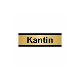 Özarslan Dizayn Kantin 7x20 cm Altın Renk Metal Yönlendirme Levhası