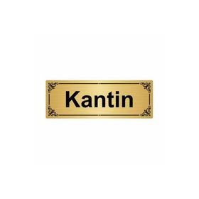 Özarslan Dizayn Kantin 7x20 cm Altın Renk Metal Yönlendirme Levhası