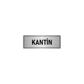 Özarslan Dizayn Kantin 7x20 cm Gümüş Renk Metal Yönlendirme Levhası