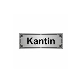 Özarslan Dizayn Kantin 7x20 cm Gümüş Renk Metal Yönlendirme Levhası